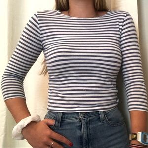 long sleeve striped brandy long sleeve